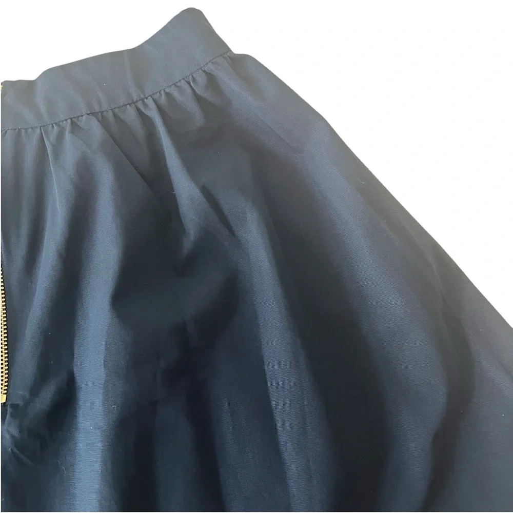 Kate Spade Girls Coreen A Line Skirt‎ Black Exposed Gold Tone Back Zipper 14 NWT
